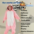 thumbnail image 3 of SWEETXIN Kids Penguin Onesie Pajamas Halloween Plush Costume Sleepwear Christmas Gift for Girls Boys Jumpsuit 10Years, 3 of 7