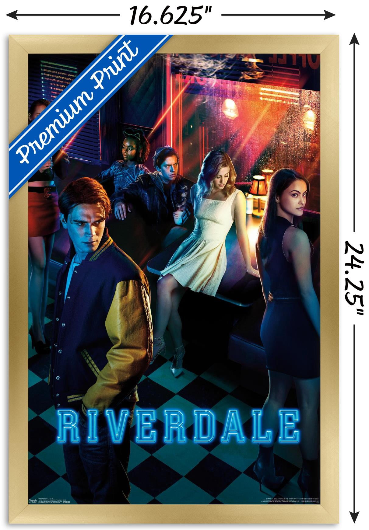 Riverdale - Key Art Wall Poster, 14.725" x 22.375", Framed