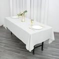 thumbnail image 2 of SNNROO 60” x 102” Rectangle Polyester Tablecloth Table Cover Linens for Wedding Party Events Kitchen and Dining, 2 of 11
