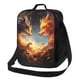 thumbnail image 1 of Disketp Red And Gray Flame Fox Bolsa Térmica Estampada para Almuerzo, Lonchera para Hombres y Mujeres Adultos, 1 of 7