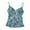 Blue Ditsy, variant on Women's Adjustable Strap Tankini Swim Top (Sea Grass, XL)