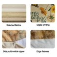 thumbnail image 4 of Funda de almohada acogedora con diseño de flores silvestres, romántica, con diseño de flores y hojas de la naturaleza, cuadrada (45 x 45 cm), 4 of 5