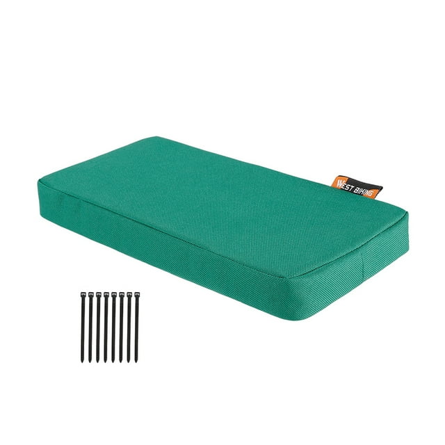 Asiento trasero de bicicleta Cojín para asientos traseros de bicicleta, alfombrilla suave y gruesa para asiento trasero de bicicleta, estante lavable desmontable, cojín para estante, almohadilla cómo WEST BIKING Asiento trasero de bicicleta