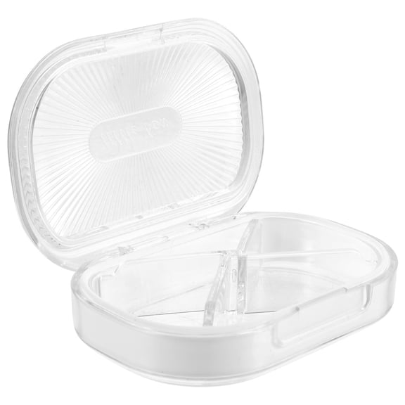 WASHWEPE Portable Denture case for Storage Made of Safe Plastic White Color Suitable for Travel and Outdoor Activities 4.5"x3.2" .8"