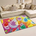 thumbnail image 2 of Coolnut Lightweight Soft Area Rugs 60 x 39 inch (5'x 3'3"), Varicolored Drop On Rainbow Floor Mat for Kids Playing Room Hardwood Floor Living Room Nursery Rugs, 2 of 6
