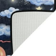 thumbnail image 4 of Coolnut Watercolor Whales Clouds Moon Stars Area Rugs Colorful Large Non-Slip Floor Matative Carpets Doormat for Kitchen Living Dining Dorm Playing Room Bedroom 31 x 20inch Home Decor, 4 of 7