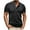 Black, variant on Chbgutlmr Summer T Shirts for Men Casual Loose Short Sleeve Tees Button Crewneck Comfy Solid Color Shirts