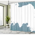 thumbnail image 4 of Ambesonne Vintage Shower Curtain, Grunge Look Watercolor Art, 69"Wx70"L, Slate Blue, 4 of 4