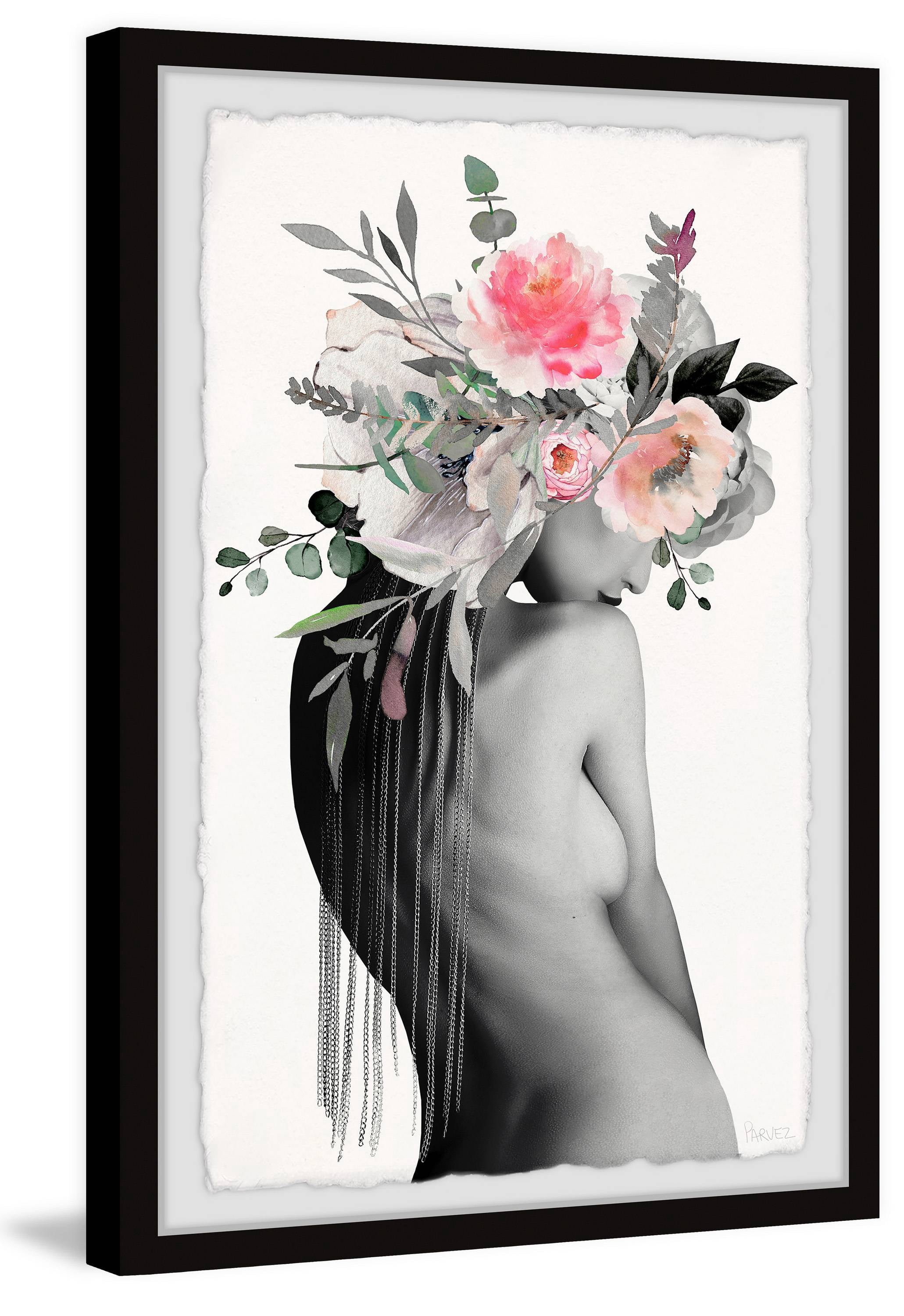 Parvez Taj Flower Veil Framed Wall Art