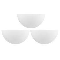 VORCOOL 3Pcs White Plastic Mushroom Lamp Shades Easy Install Replacement Lamp Covers