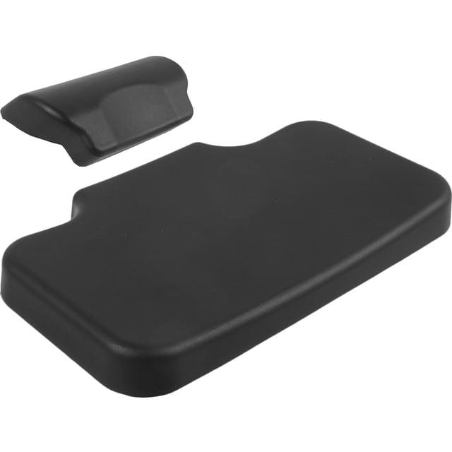 unbranded 1Jgo Acolchado De Asiento Para Motocicleta En Cuero Negro Con Soporte Lumbar Y Fácil Instalación