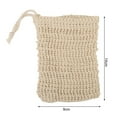 thumbnail image 5 of Tnobhg 20Pcs Soap Saver Bag Cotton Linen Bubble Net with Drawstring Free Exfoliating Foaming Drying Shower Soap Holder, 5 of 8