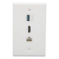 thumbnail image 4 of Placa de pared de interfaz multimedia HD Bling Bling 3 puertos, 4 of 12