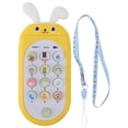 thumbnail image 1 of Juguete para teléfono móvil Dibujos animados Educación temprana Juguete para teléfono musical multifuncional con cordón para bebé Amarillo, 1 of 14