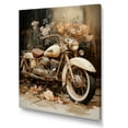 thumbnail image 2 of Designart "Melodic Journey On A Vintage Motorcycle" Motorcycle Wall Art Living Room, 2 of 7