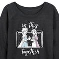 thumbnail image 3 of Frozen - Winter - Anna & Elsa In This Together - Women's Lightweight French Terry Long Sleeve Shirt, 3 of 5