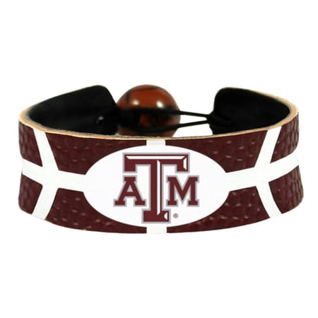 Texas A&M Basketball Aggies Team Color Leather Bracelet