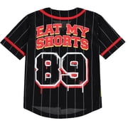 Boys Bart Simpson Baseball Jersey T-Shirt - Little and Big Boys Sizes 4-20 Black