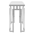 thumbnail image 4 of Pelmont Glass Top Rectangle Console Table, Chrome, 4 of 6