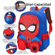 thumbnail image 5 of "Mochilas Escolares Moda De Dibujos Animados Para Niños Hombre araña Lab.G Rojo", 5 of 5