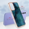 thumbnail image 5 of Designed for Samsung Galaxy A15 Marble Case, Ultra Thin Girls Women Plating Marble Designed Flexible Soft TPU IMD Marble Protective Case Cover for Samsung Galaxy A15 - Green, 5 of 6