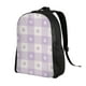 thumbnail image 2 of Fotbe Floral Purple Buffalo Plaid Mochila de Viaje para Laptop, Mochila Ejecutiva Delgada y Resistente 15.6", 2 of 8
