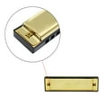 thumbnail image 2 of Golden Diatonic Blues Harmonica with 10 Holes, 20 Tones in Key of C, Comes with Case - Perfect for Beginners and Kids, 2 of 7
