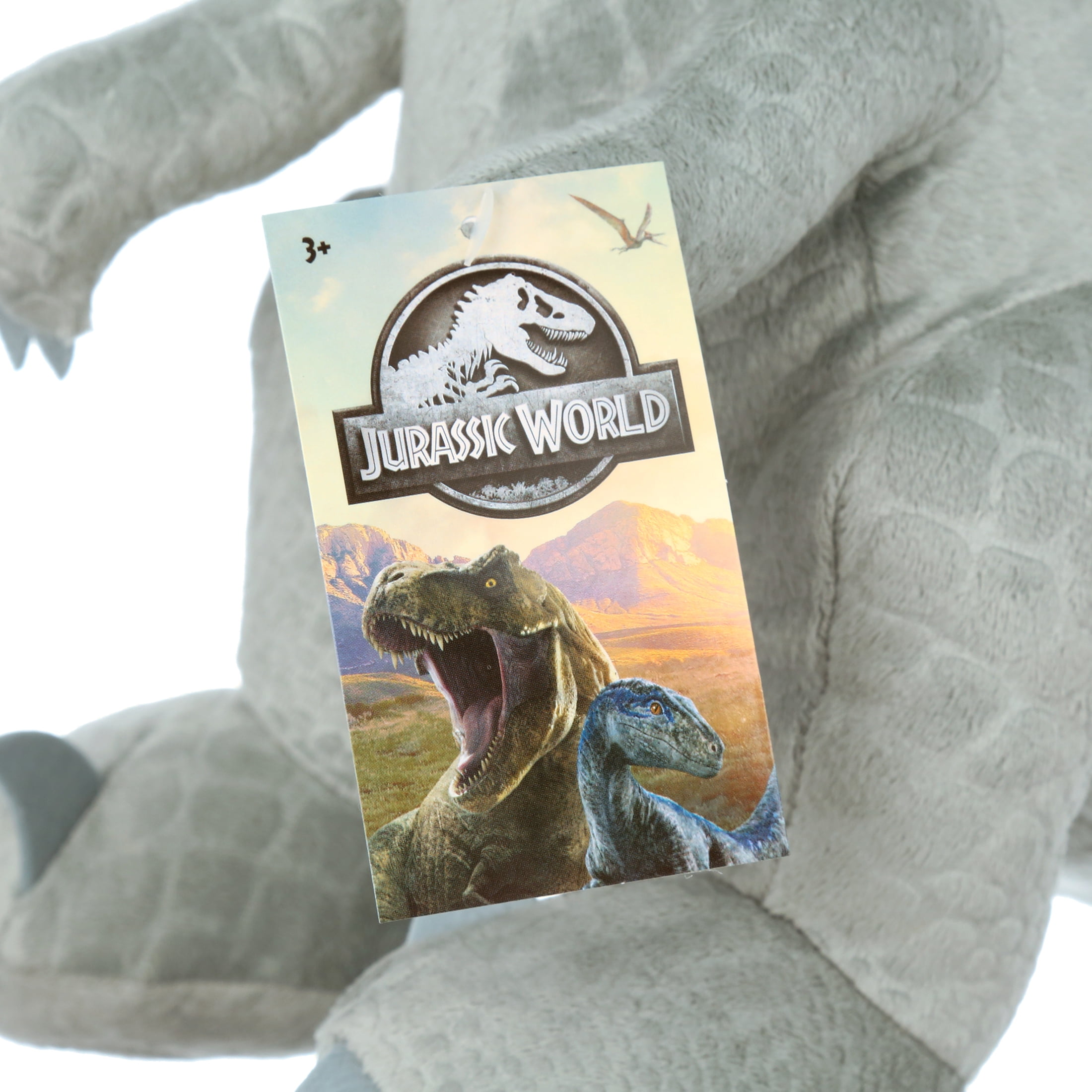 Jurassic World Large 11.5-inch Blue Plush Stuffed Animal, Dinosaur, Kids Toys for Ages 3 up
