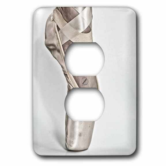 3dRose, Detail of a Pointe shoe, 2 plug outlet cover