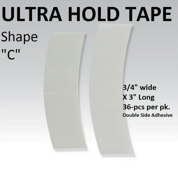 Ultra Hold Adhesive Tape shape C Double side adhesive 36-pieces