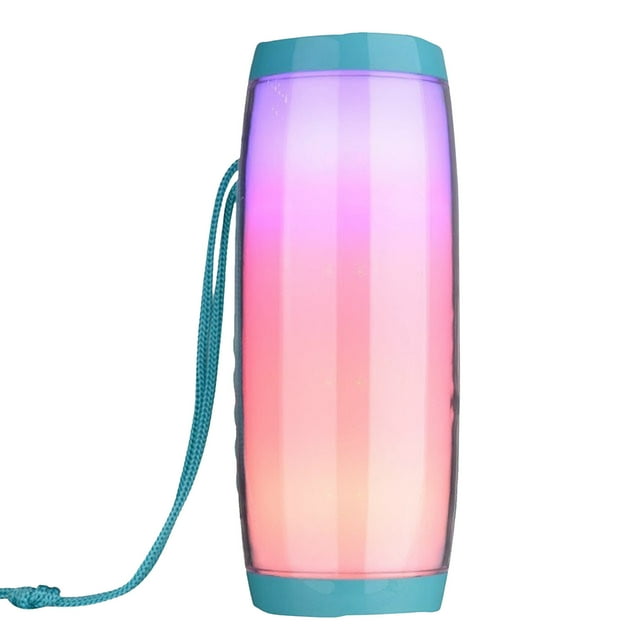 Outdoor Bluetooth Speaker with LED Night Light Subwoofer 10 W 360° Sound 20-Hour Battery USB Playback