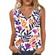 thumbnail image 3 of TaTaai Womens Fashion Sleeveless Tshirt V Neck Camisole Top Strap Design Printed Loose Fit Spring Summer Casual Wear Gift, 3 of 6