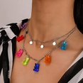 thumbnail image 2 of Collier Ours en Gélatine Mignon 7 Couleurs Pendentif en Résine Coloré pour Femmes Filles, 2 of 6