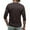 Brown, variant on Polo Shirts For Men Long Sleeve Solid Color Fashion Lightweight Loose Fit Quarter Button Henley Shirt Fall Comfort Classic Basic Tops Black L