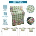 thumbnail image 6 of Easter Bunny Gnomes Table Runner - 70 Inch Long Spring Easter Eggs Floral Sage Green Plaid Cotton and Linen Blended Dress Scarves Farmhouse Table Runner for Kitchen Dining, Coffee Table, 13" x 70", 6 of 8