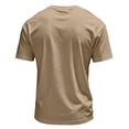 thumbnail image 6 of Hearthz Men's Henley Shirts 3 Button Mens Shirts Short Sleeve Basic Breathable Moisture Wicking Men's Athletic Shirts & Tees Khaki XXXL, 6 of 6