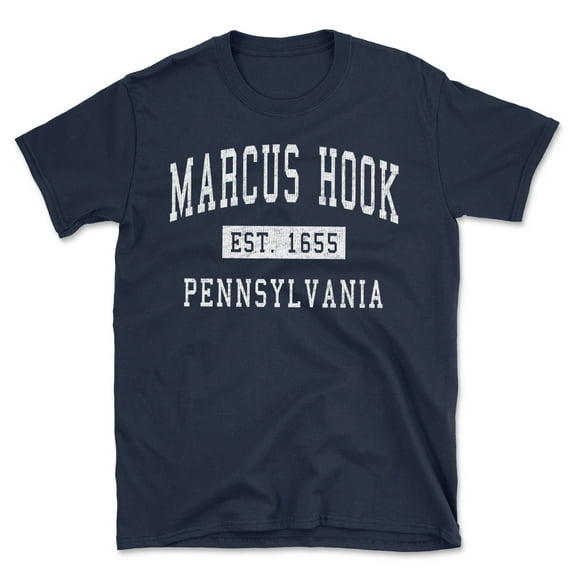 Marcus Hook Pennsylvania Classic Established Men's Cotton T-Shirt