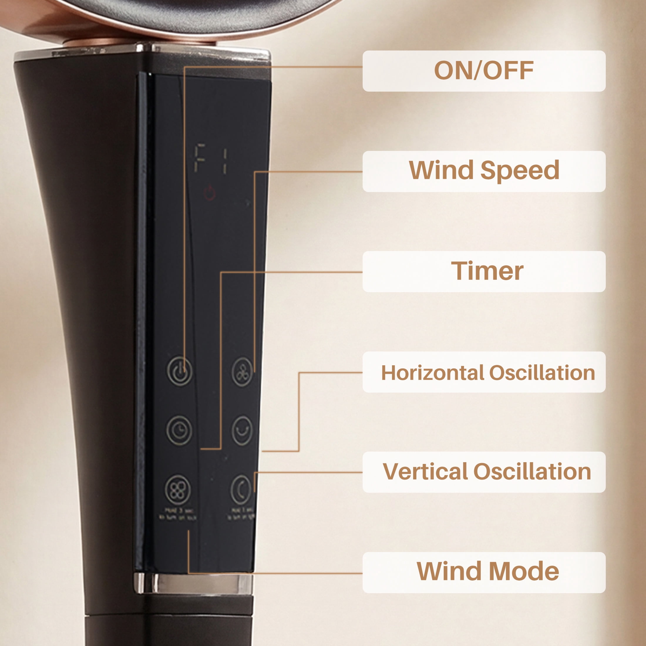 SHOUFTW Quiet Pedestal Fan for Bedroom, Oscillating Standing Fan with 15 Speeds & 5 Modes, 37-45" Adjustable Height, 12H Timer, Black