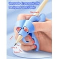thumbnail image 2 of Ziediop Silicone Pencil Grip, Blue, 4 Count, 2 of 5