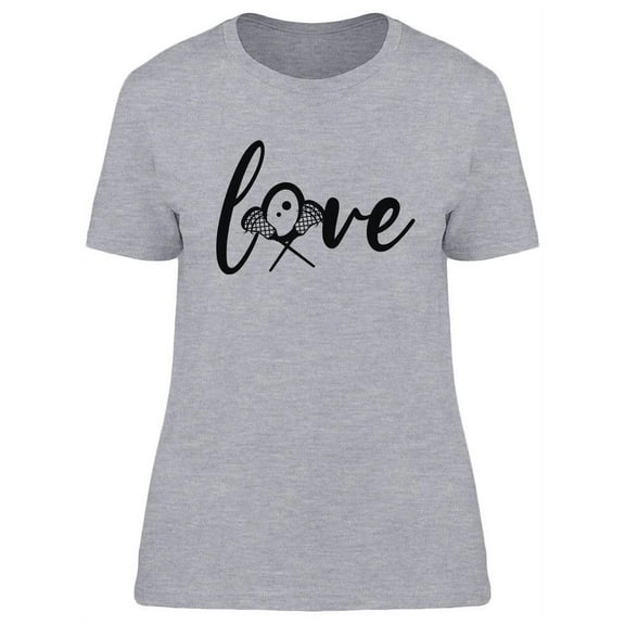 Love Lacrosse Quote T-Shirt Women -Image by Shutterstock, Female x-Large