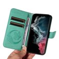 thumbnail image 4 of Decase Wallet Case for Samsung Galaxy S23 Ultra, Butterfly Wings PU Leather Flip Protective Phone Case with Wrist Strap for Samsung Galaxy S23 Ultra,Green, 4 of 7