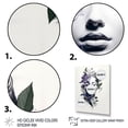 thumbnail image 3 of Designart "Abstract Woman in Purple Yin Yang I" Fashion Canvas Wall Art - Glam Purple Woman Abstract Living Room Canvas Art, 3 of 6