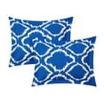 thumbnail image 3 of Chic Home Asya 4-Piece Reversible Geometric Duvet Cover Set, King, Blue, 3 of 6