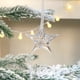 thumbnail image 1 of Adornos navideños, adornos navideños, regalos navideños, copo de nieve transparente de acrílico, pentáculo, estrella, barra de hielo, árbol de Navidad, copo de nieve, decoración, colgante, acrílico, á, 1 of 6