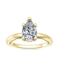 thumbnail image 1 of 1.15 T.C.W Pear Shape Natural Diamond Latest Design Solitaire Wedding Ring for Ladies Solid 14K Yellow Gold Size 8, 1 of 8