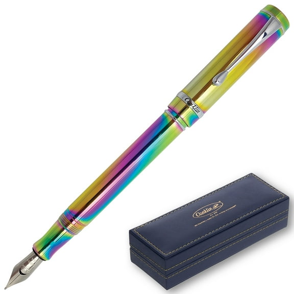 Conklin Duragraph Fountain Pen - Rainbow (Special Edition PVD) (CK71910)