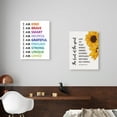 thumbnail image 4 of Affirmations for Kids Canvas Wall Art,I Am Kind,Brave Motivational Quote Artwork Painting Prints Poster Ready to Hang for Kids Teens Classroom Nursery Read Room Wall Decor,12x15 Inch, 4 of 6