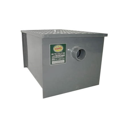 Carbon Steel Grease Trap - 50 lb Grease Capacity