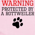 thumbnail image 2 of CafePress - Protected By A Rottweiler Body Suit - Baby Light Bodysuit, Size Newborn - 24 Months, 2 of 4