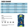 thumbnail image 6 of Fotbe Men's Dinosaur In Space Print Men's Sleeveless Muscle Tank Tops Casual T-Shirts for Gym Workout Beach-Small, 6 of 8